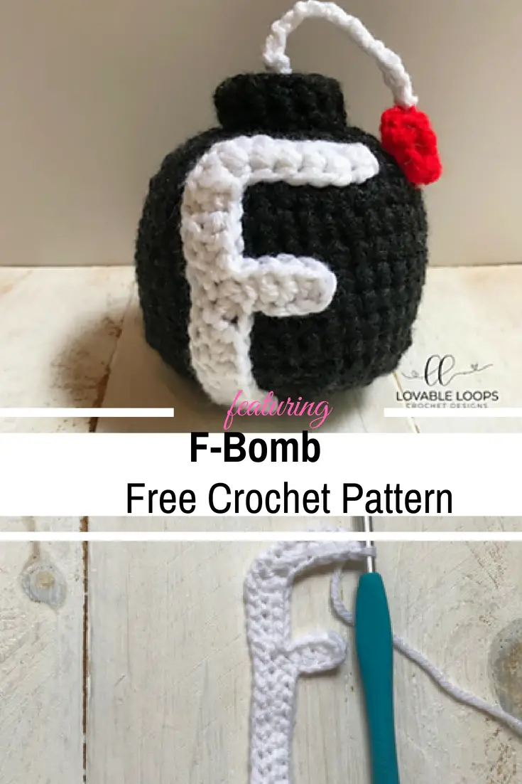 This F Bomb Crochet Pattern Is The Perfect Profane Present For A Co-Worker, Family member, Or Friend [Free Pattern]