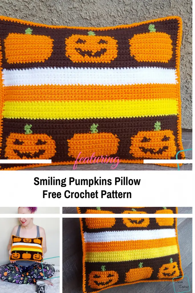 How To Make a Smiling Pumpkins Pillow [Free Pattern]