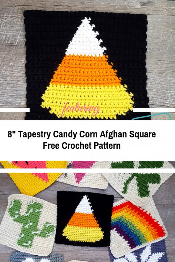 Halloween Isn't Complete Without A Tapestry Candy Corn Afghan Square [Free Pattern]