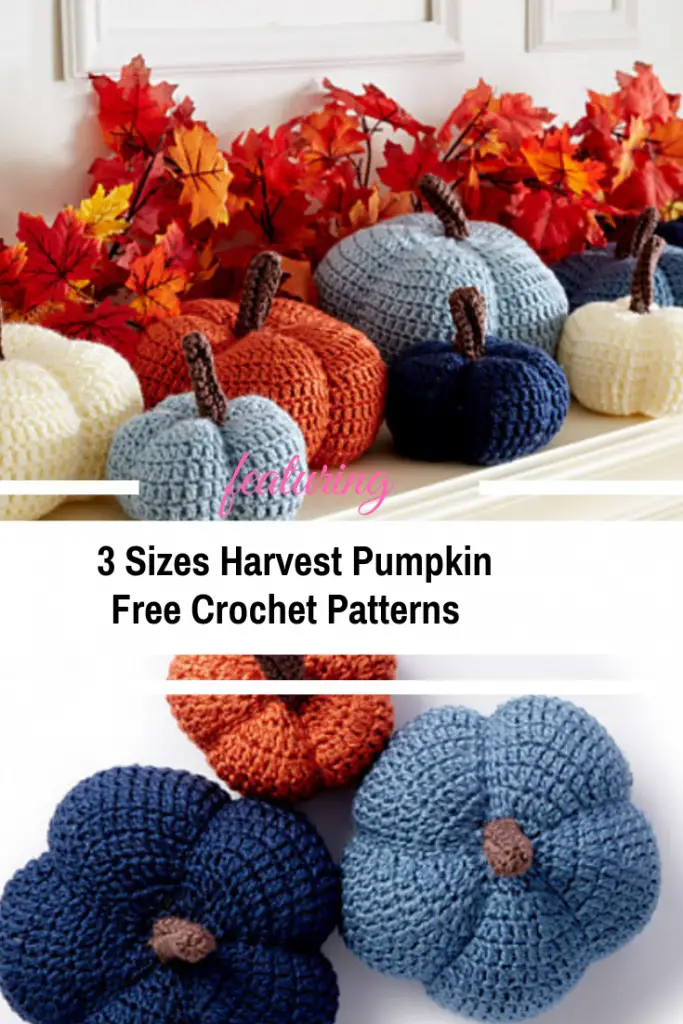 Three- Sizes Crochet Pumpkin Free Patterns