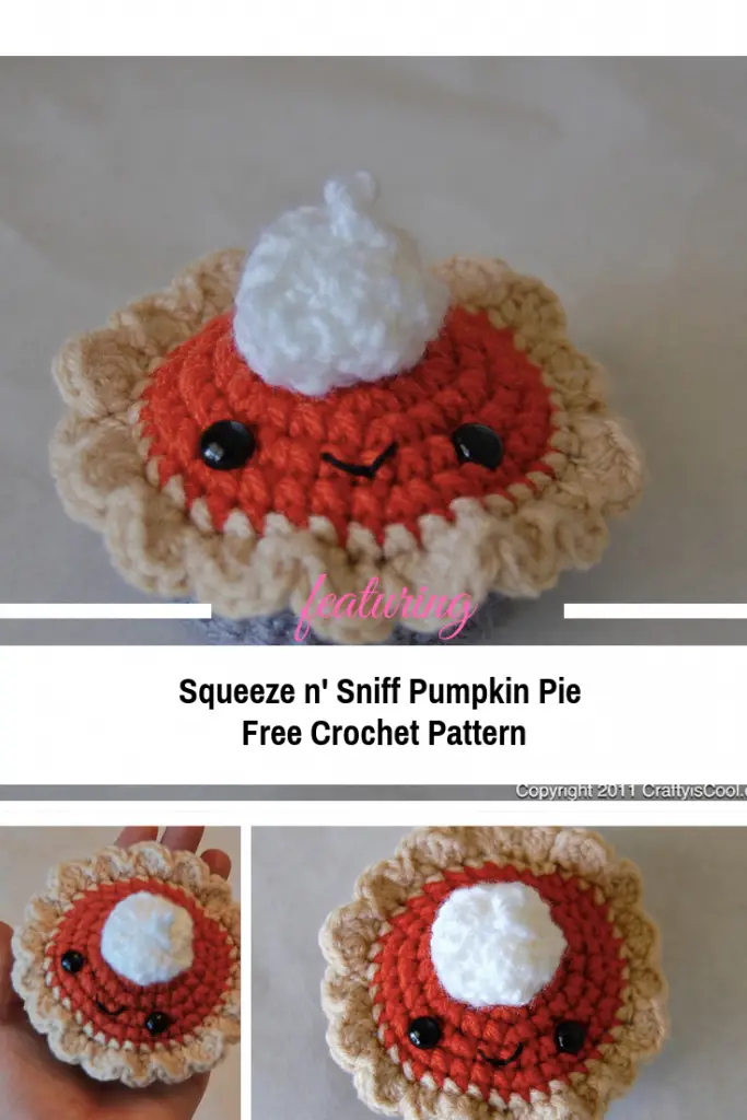 Cute Crochet Pumpkin Pie