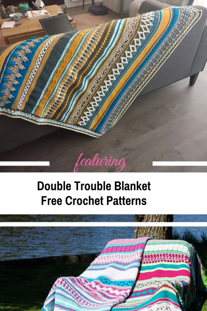 [Free Pattern] Gorgeous Double Trouble Blanket Crochet Pattern That Is Perfect For Your Winter Crochet Patterns Collection