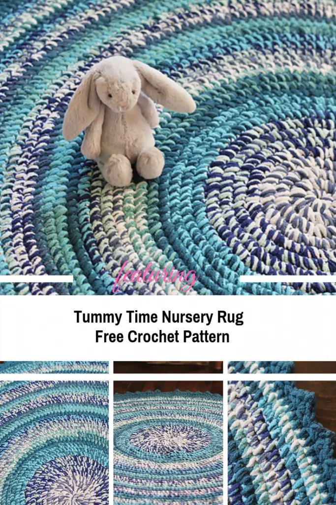 [Free Pattern] Perfect Super Squishy Round Crochet Rug Pattern For Nursery