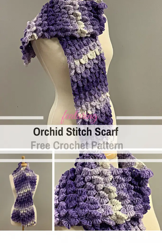Spectacular Orchid Stitch Scarf Free Crochet Pattern
