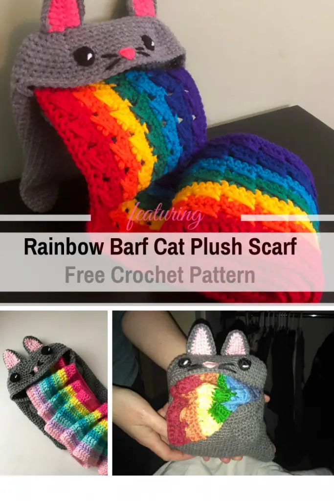 Part Cat Amigurumi, Part Rainbow Scarf, All Adorable!