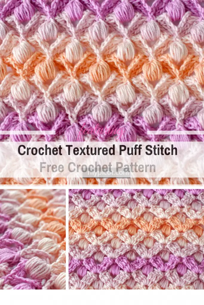 Learn A New Crochet Stitch: Crochet Textured Puff Stitch