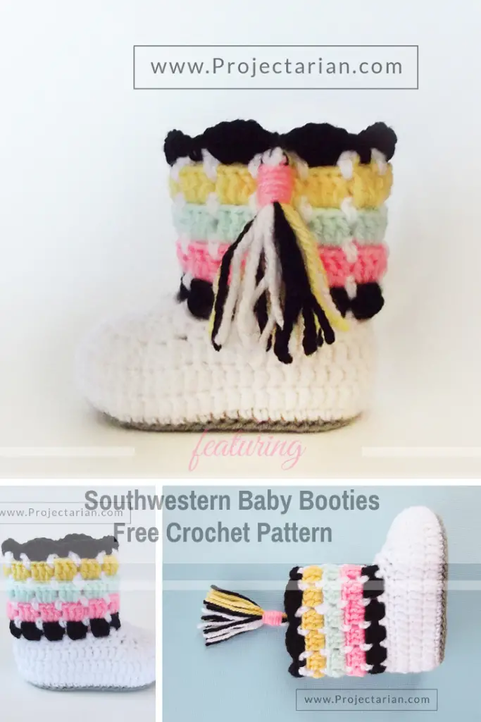 This Adorable Block Stitch Baby Booties Free Crochet Pattern Makes Memorable Baby Shower Gifts