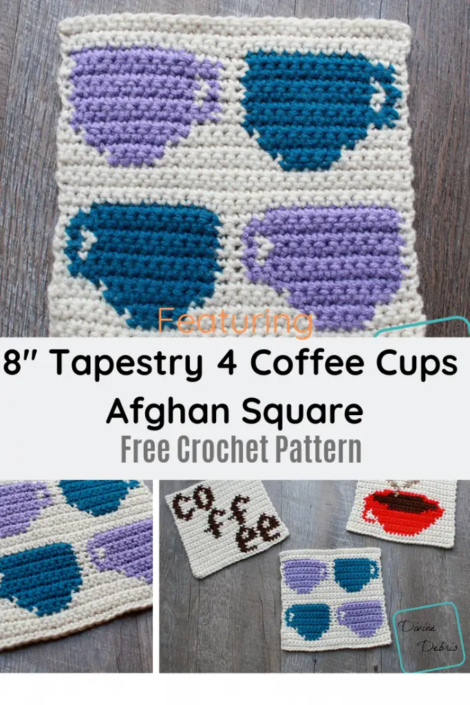 Fun Tapestry Crochet Square Pattern For All The Coffee Lovers Out There