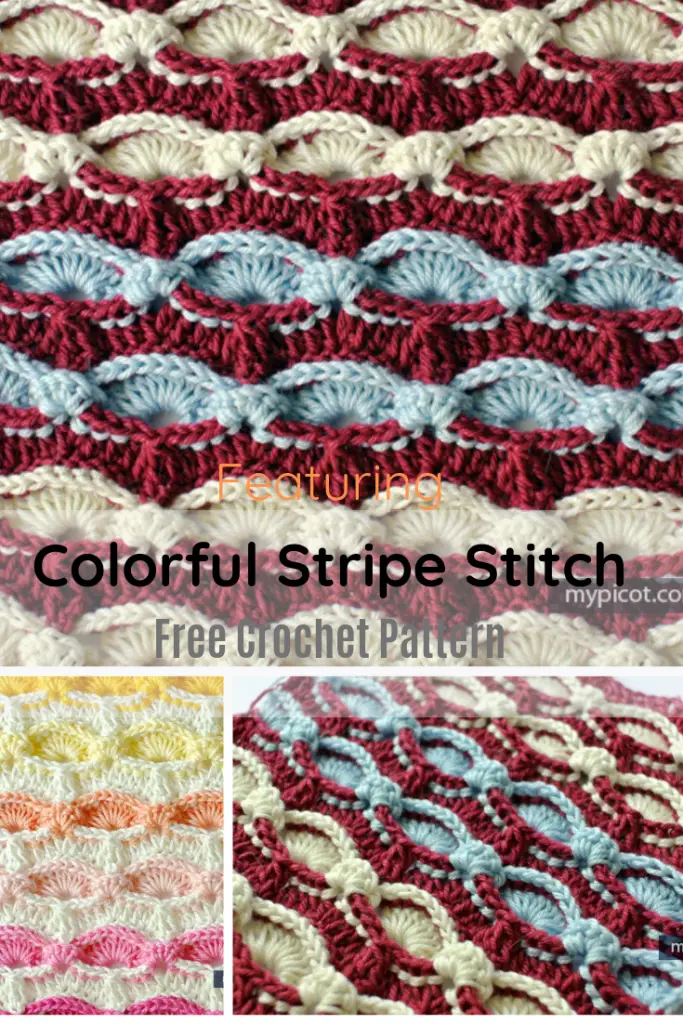 Learn A New Crochet Stitch: Colorful Crochet Stripe Stitch