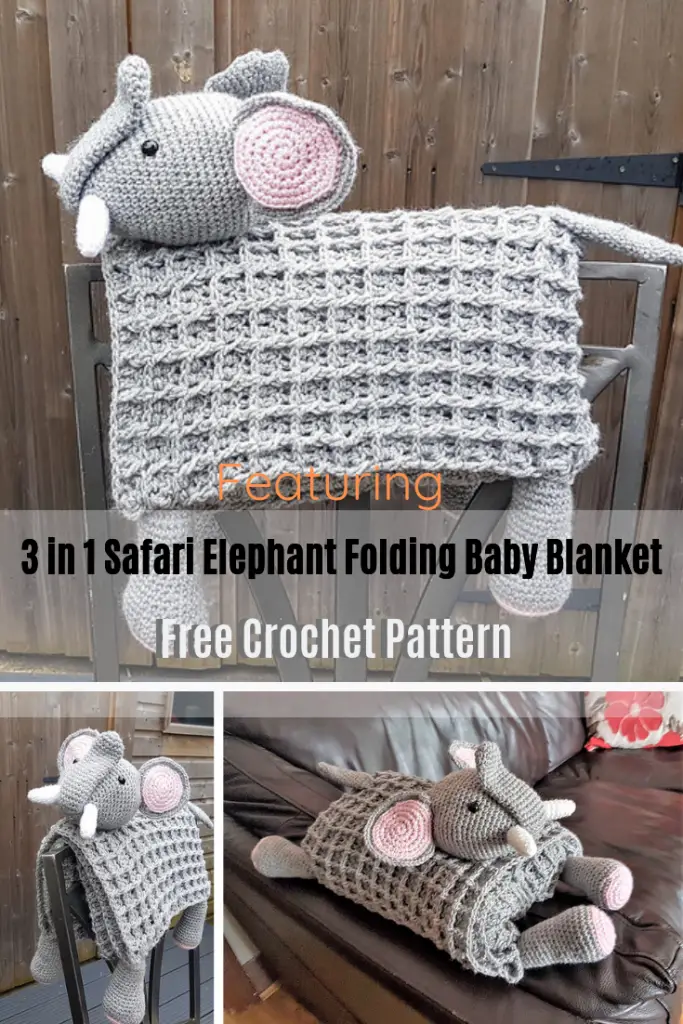 Adorable Elephant Folding Baby Blanket Is Sure To Delight Your Little One!