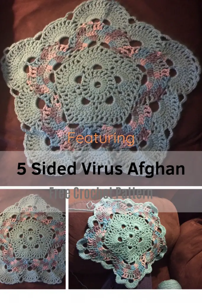 Gorgeous Virus Star Afghan Crochet Pattern