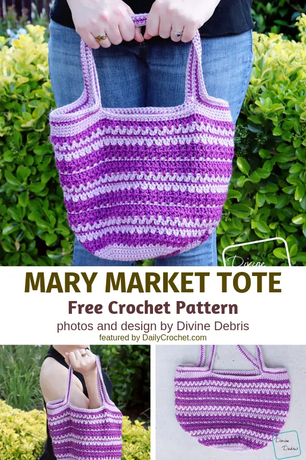 Market Tote Bag Pattern- Perfect For All Of Your Grocery Shopping