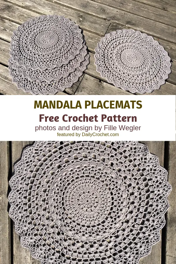 Crochet Mandala Placemats To Decorate Your Table In Style