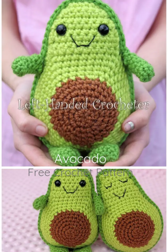 Super Cute And Super Cuddly Avocado Amigurumi Free Pattern