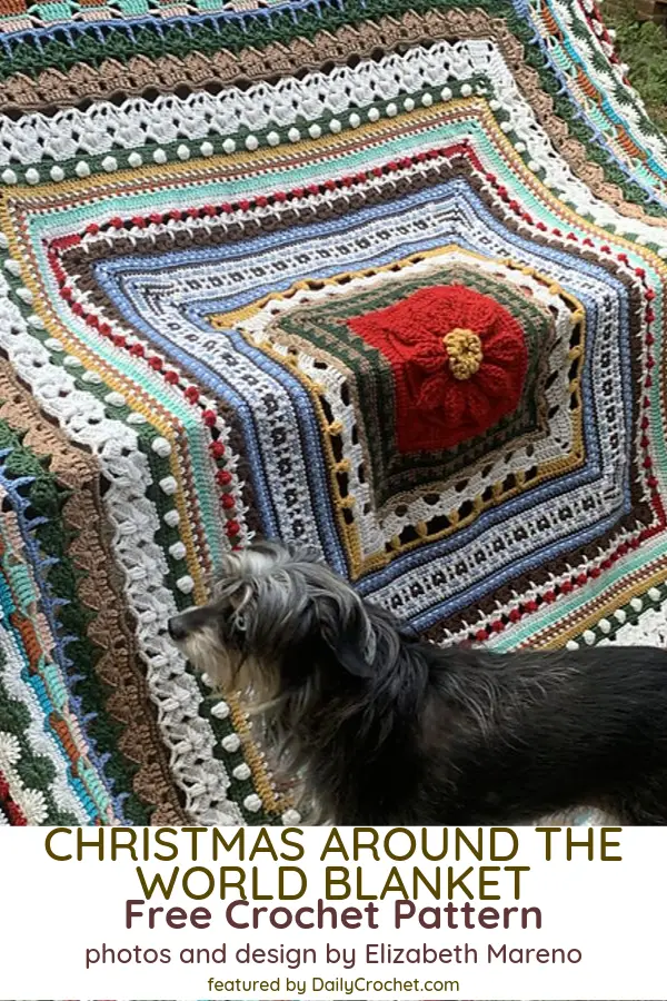 Beautiful Christmas Blanket Crochet Pattern