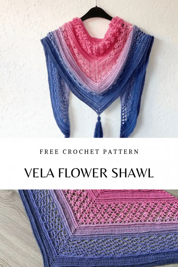 Flower Shawl With Full Of Visual Texture