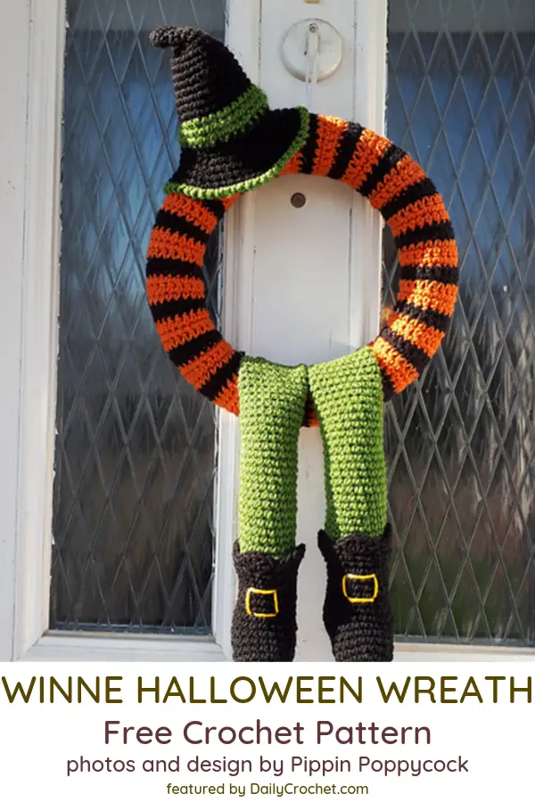 Crochet Halloween Wreath Free Pattern You Would Absolutely Love!