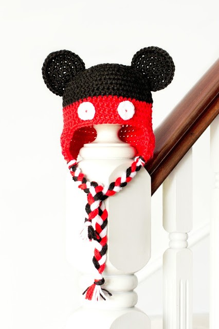 Mickey Mouse Inspired Baby Hat Crochet Pattern 1