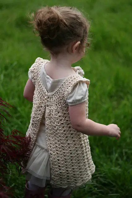 [Free Pattern] Incredibly Quick,Easy & Beautiful Angel Wings Crochet Baby Dress