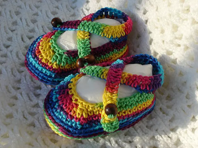 baby rainbow sandals