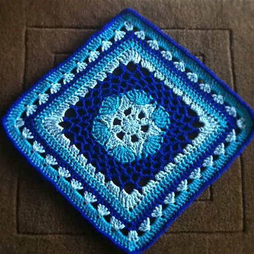 Impossible Hexagon 12 inch Afghan Granny Square