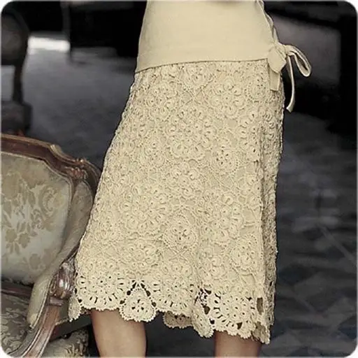 skirt motif crochet