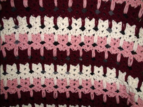  Learn A New Stitch: Abstract Crochet Cats Stitch