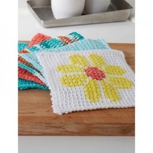 [Free Pattern] This Tunisian Simple Stitch Dishcloth Is The Perfect Intro To Tunisian Crochet