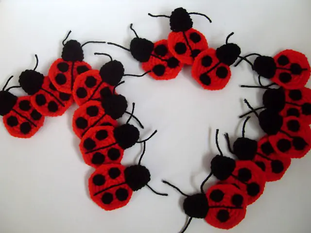 Ladybug Crochet Applique