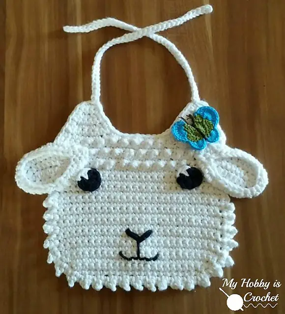 lamb_baby_bib_free_crochet_pattern