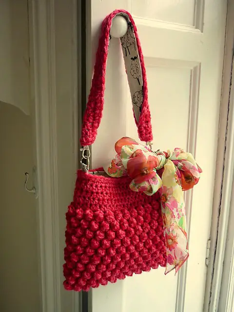 Raspberry Bag by P.S. I crochet