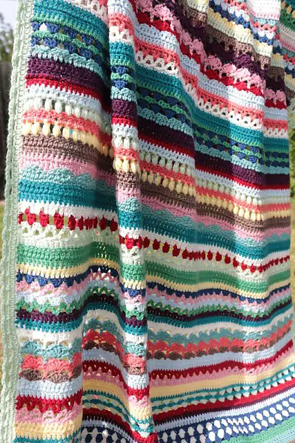 [Free Pattern] Add A Little Extra Color To Your Home Decor With This Cheerfully Colored Crochet Afghan