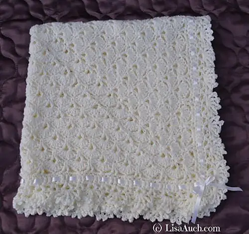 [Free Pattern] Very Easy FanTail Baby Blanket With Unique Stitch
