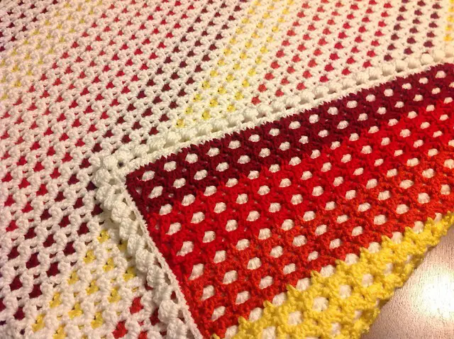 Reversible Baby Afghan by Carole S.