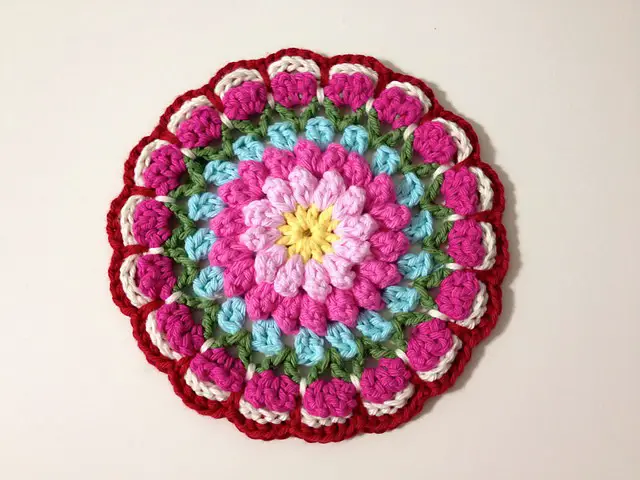 Bobbly Flower Mandala by Mad Blanketer