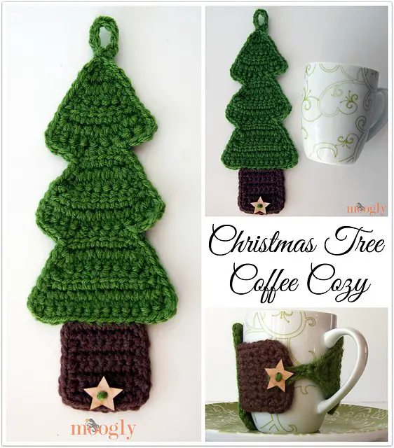 Christmas Tree Coffee Cozy by Tamara Kelly