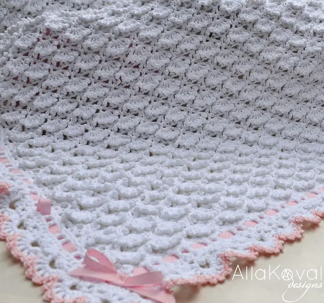 Fluffy Clouds Baby Blanket Crochet 11 by Alla Koval