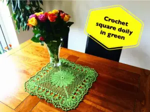 How To Crochet A Square Doily  
