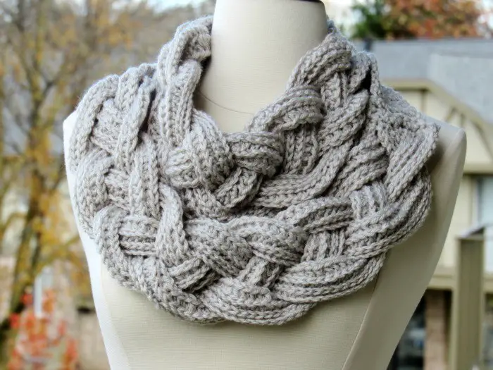 This Amazing Double Layered Braided Crochet Scarf Will Make You Feel Like A Goddess