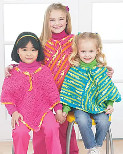 Easy and adorable cotton ponchos