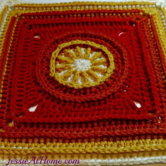 [Free Pattern] The Flame Square Is Perfect For A Blanket Sure To Wrap Anyone In Love!
