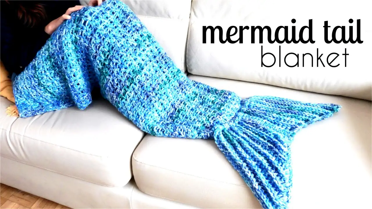 This Awesome Mermaid Tail Blanket Is An Easy Pattern For Beginners