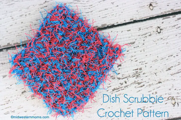 [Free Pattern] Easy Dish Scrubbie Crochet Pattern ( And It Doesn’t Involve Toole Or Netting)