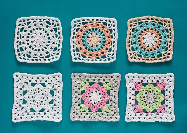 [Free Pattern] Give Your Table A Truly One-Of-A-Kind Look With These Fabuous Crochet Granny Square Coasters