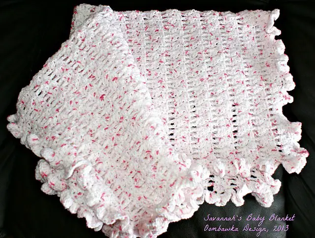 Easy Single and Double Crochet Baby Blanket Pattern