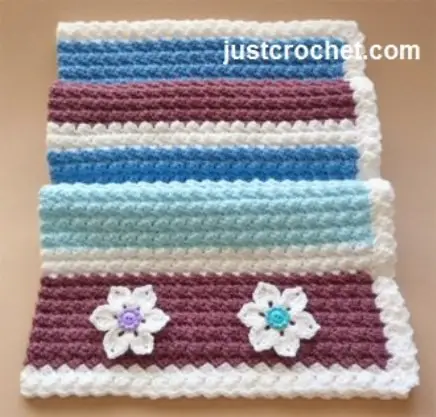 Wonderful Free Crochet Baby Blanket With Flowers