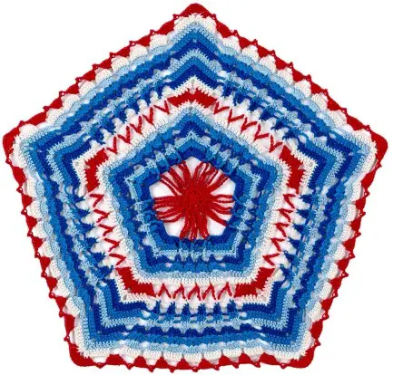 [Free Pattern] Put A Festive Spin On Traditional Doily With This Awesome Americana Pattern