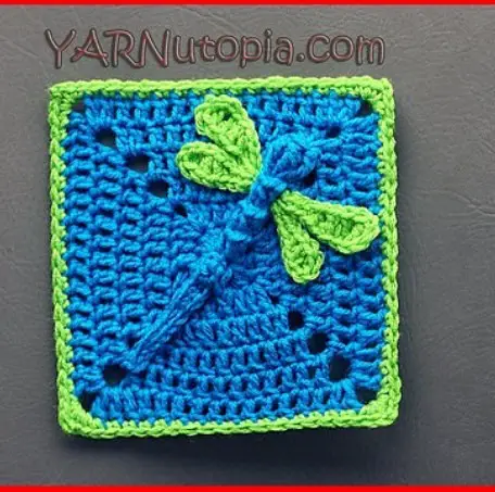 [Video Tutorial] This 3D Dazzling Dragonfly Granny Square Is Simply Adorable!
