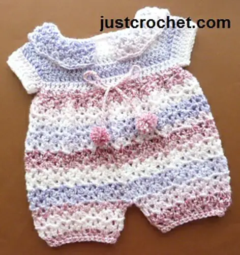 [Free Pattern] Impossibly Cute Crochet Baby Jumpsuit