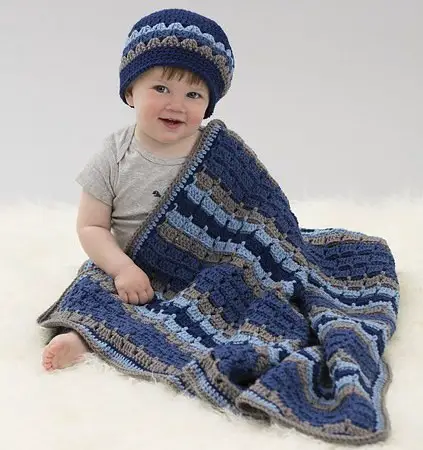 [Video Tutorial] Making Your First Blanket & Hat Set Is Easy- If You Follow This Pattern